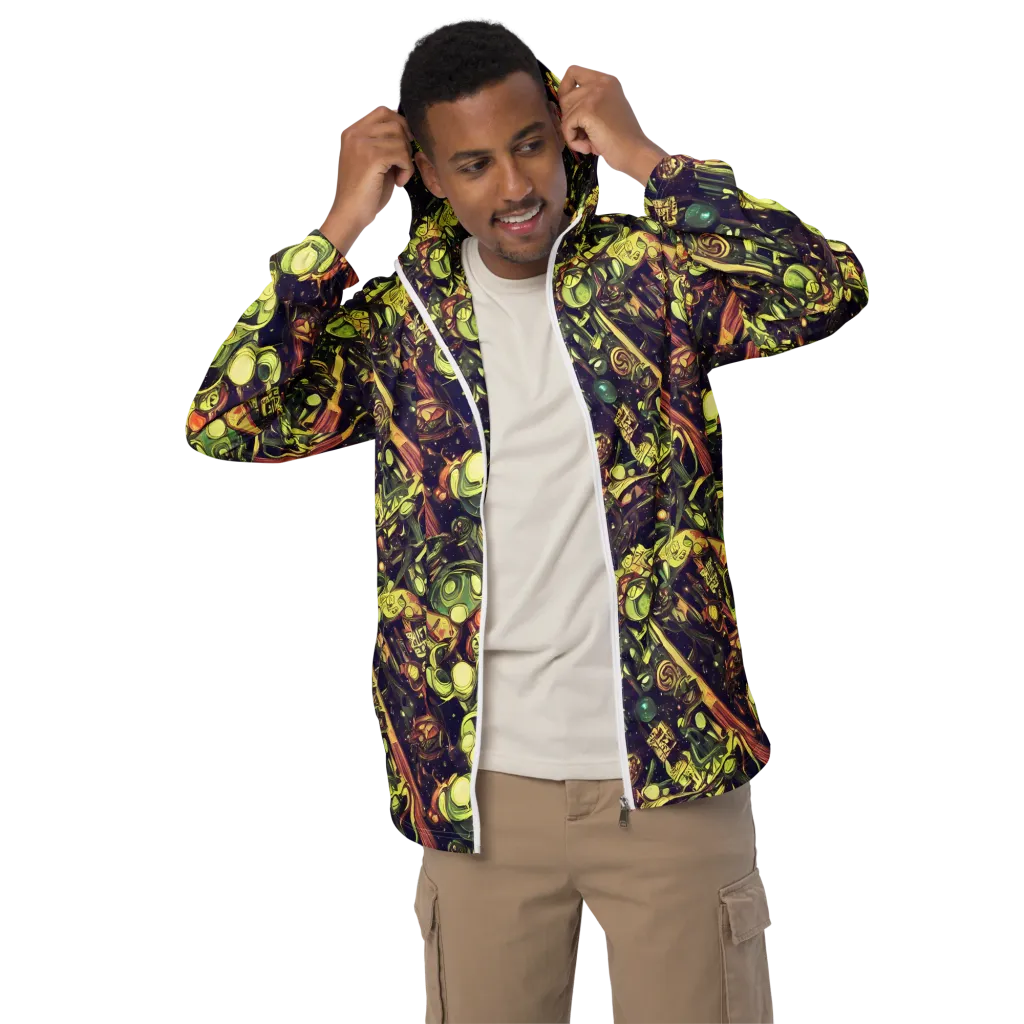 Cosmic Crawlers on Men's Windbreaker — Front