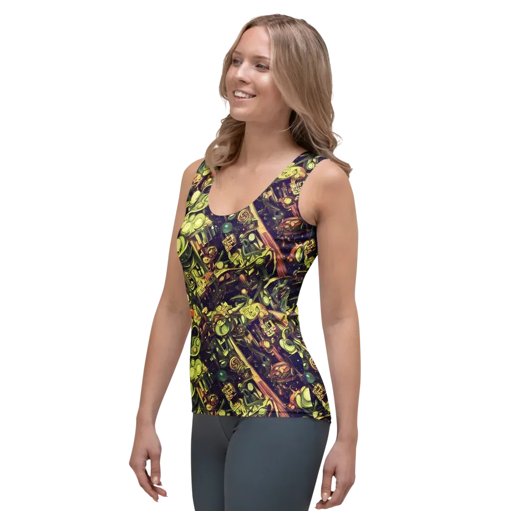 Cosmic Crawlers on Women's Tank Top — Left Front