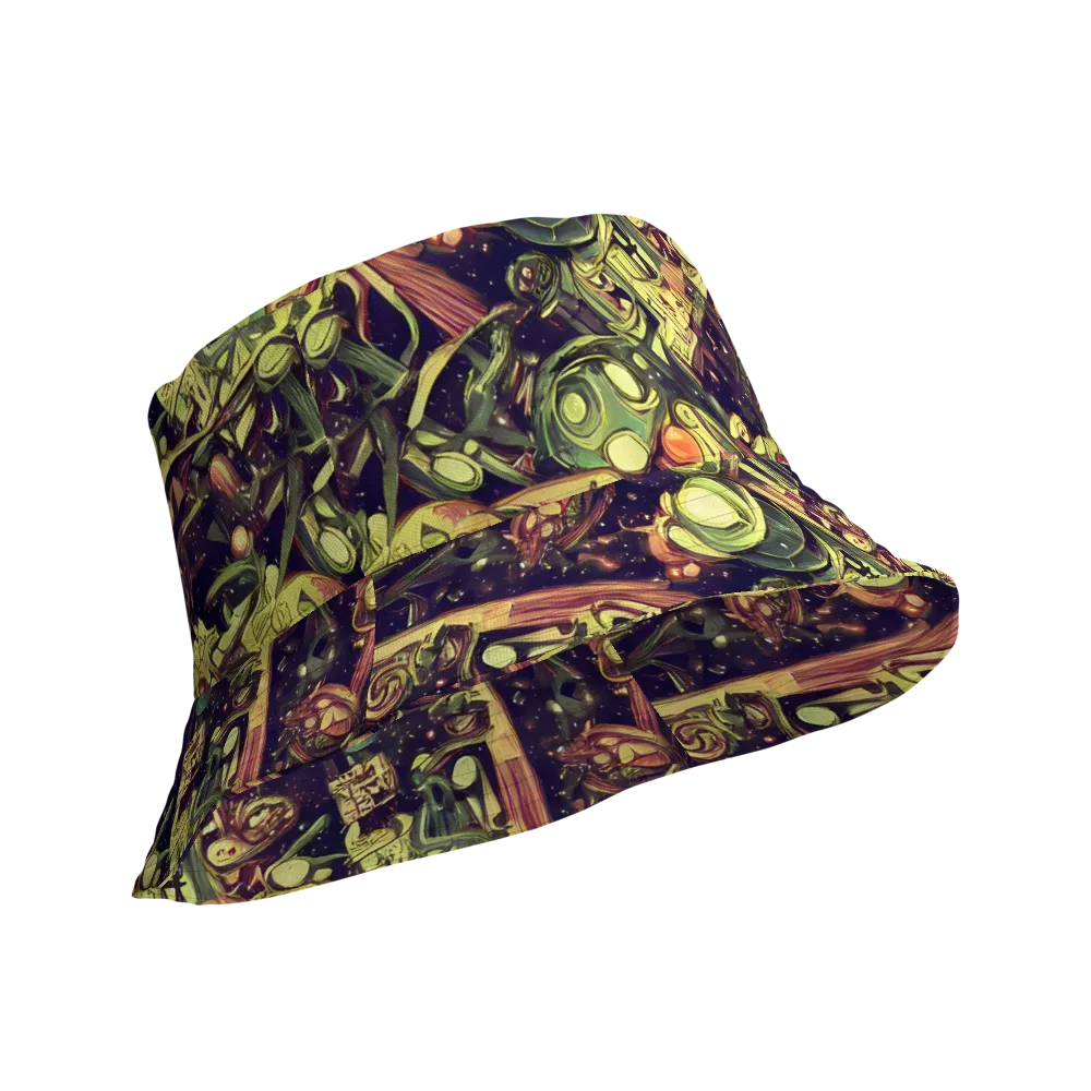 Cosmic Crawlers on Reversible Bucket Hat — Product details Outside