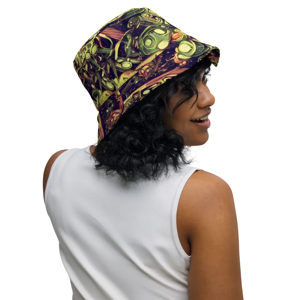 Cosmic Crawlers on Reversible Bucket Hat — Right Outside