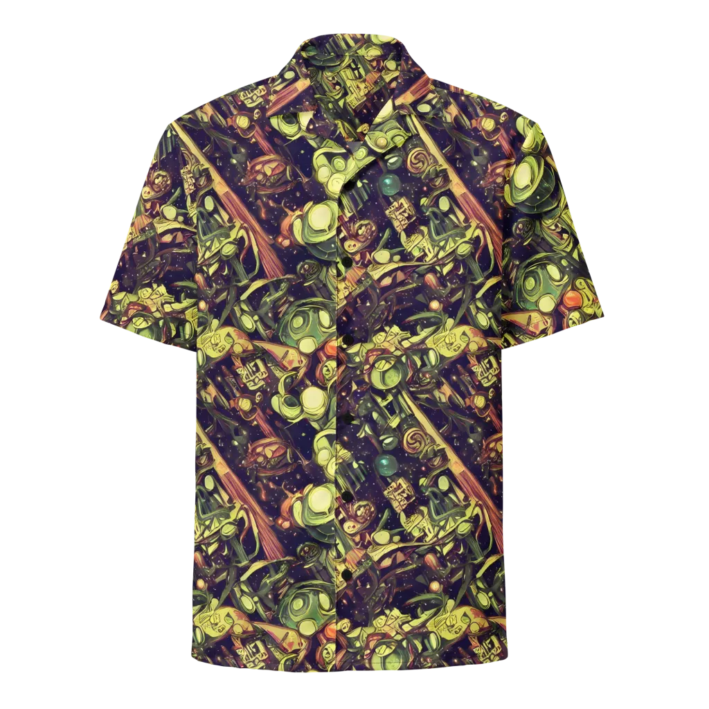 Cosmic Crawlers on Button Shirt — Front
