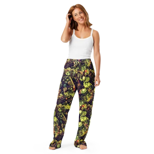 Cosmic Crawlers on a Women's Pajama Pants