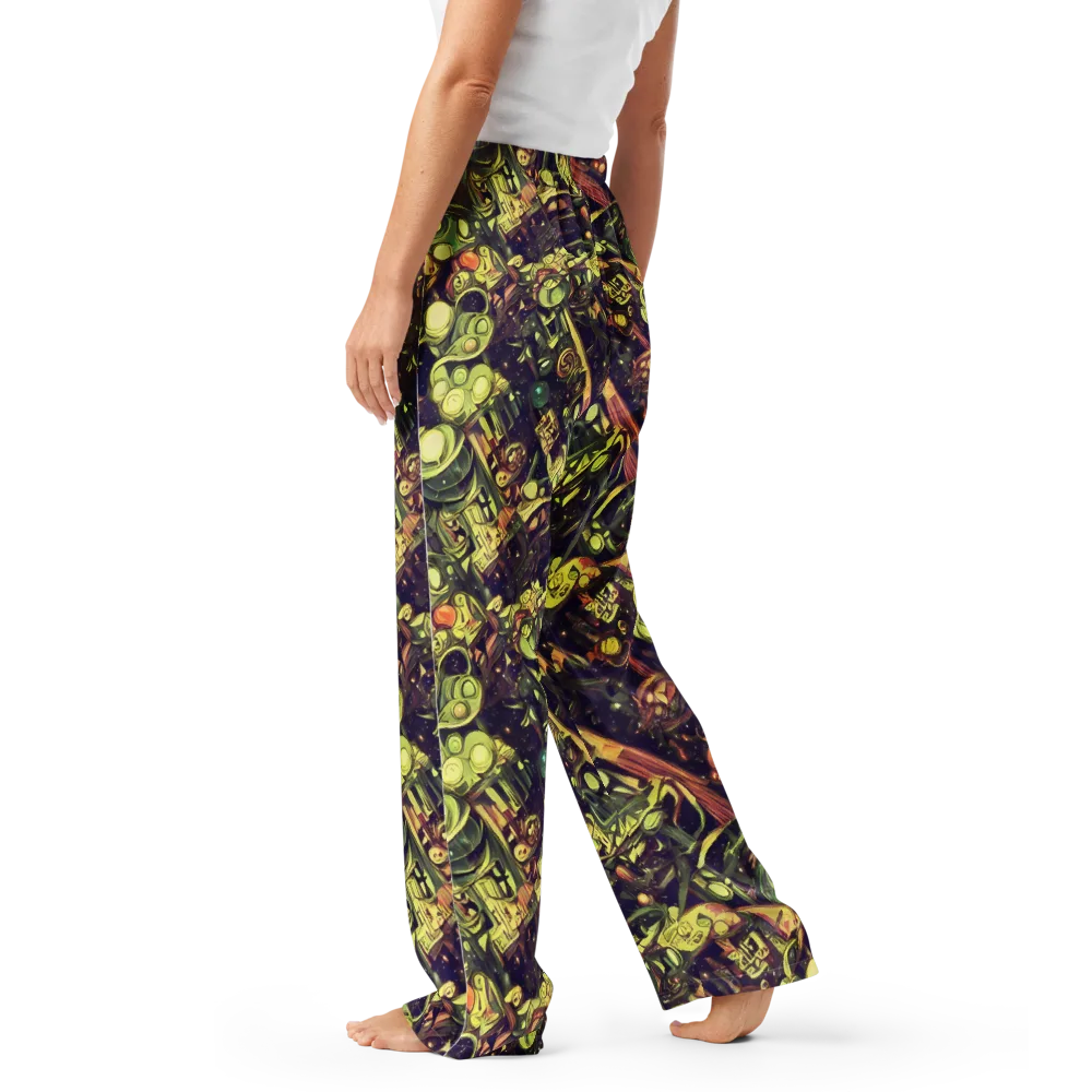 Cosmic Crawlers on Women's Pajama Pants — Left