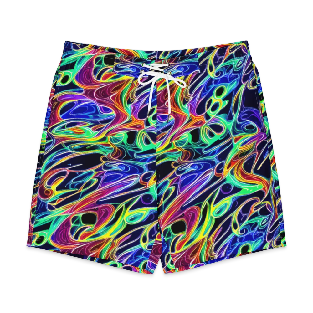 Electric Currents on Men's Board Shorts — Front