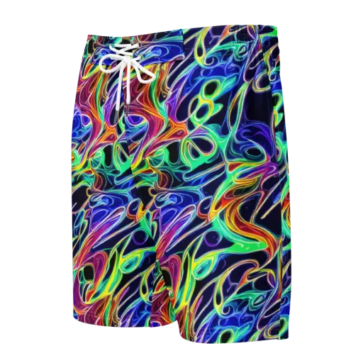 Electric Currents on a Men's Board Shorts