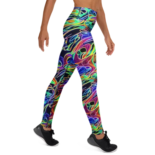 Electric Currents on a Yoga Leggings