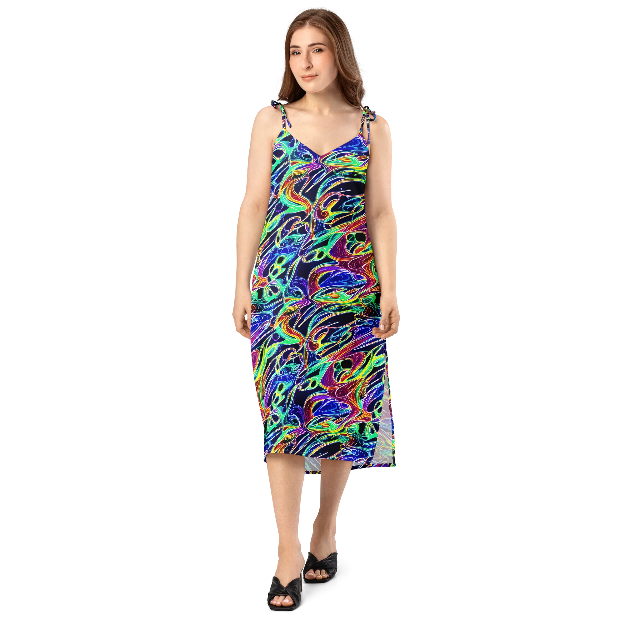Electric Currents on Slip Dress — Front