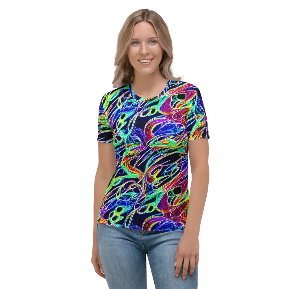Electric Currents on Women's Crew Neck T-Shirt — Front