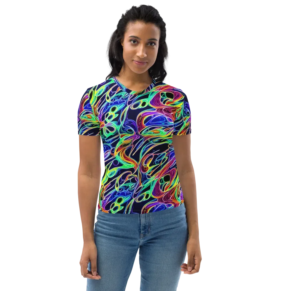 Electric Currents on Women's Crew Neck T-Shirt — Front