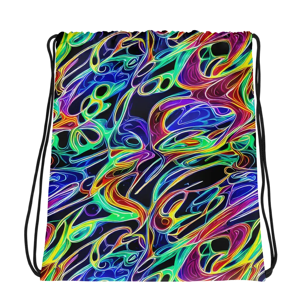 Electric Currents on Drawstring Bag — Photo