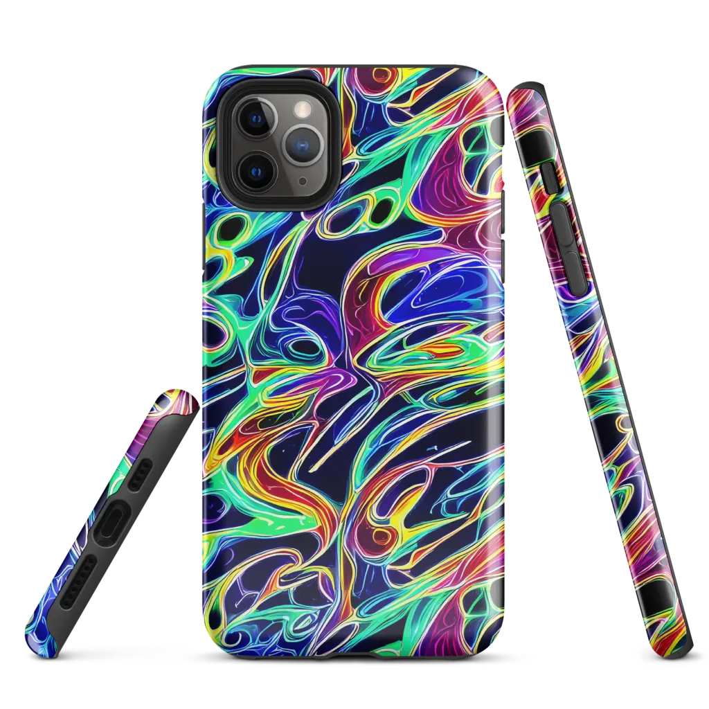 Electric Currents on Tough Case for iPhone® — Front