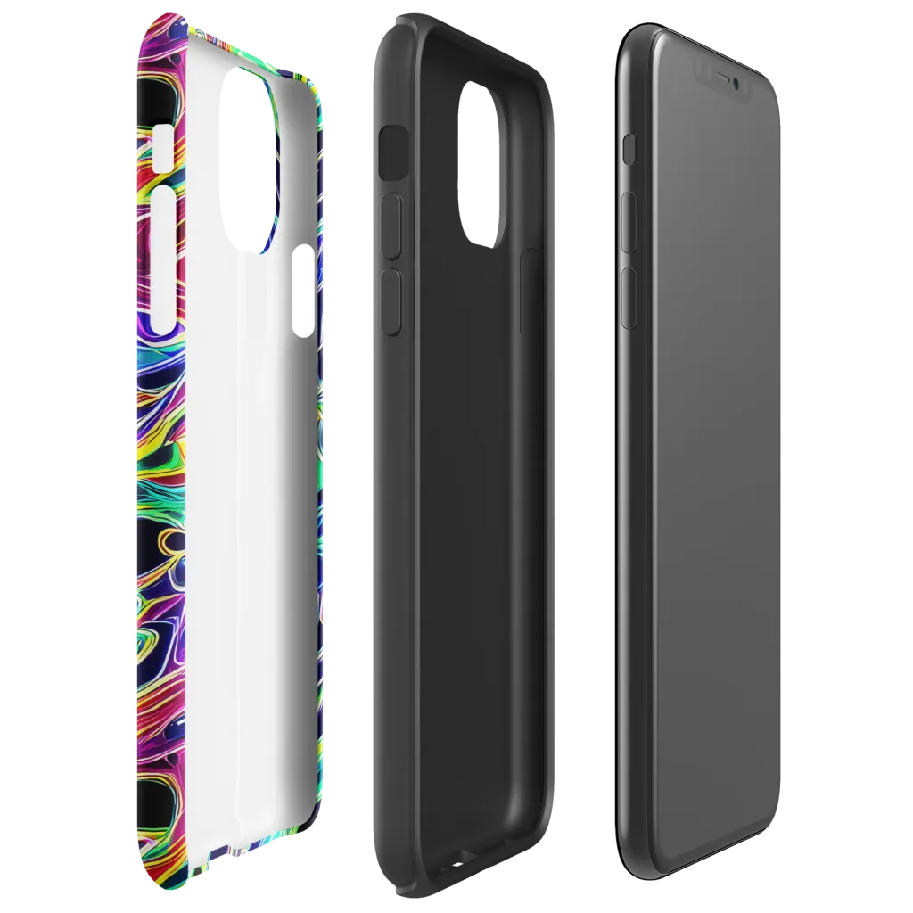 Electric Currents on Tough Case for iPhone® — Right