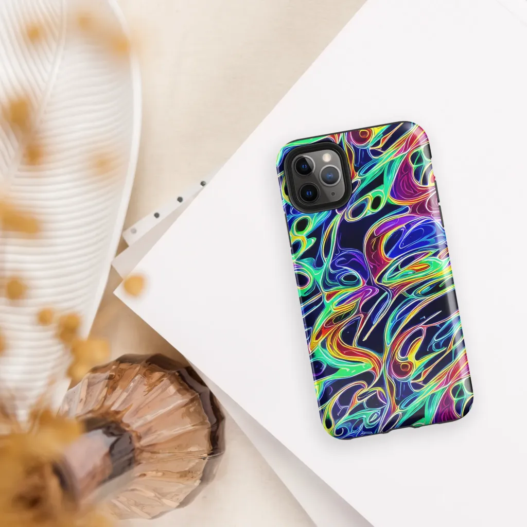 Electric Currents on Tough Case for iPhone® — Front