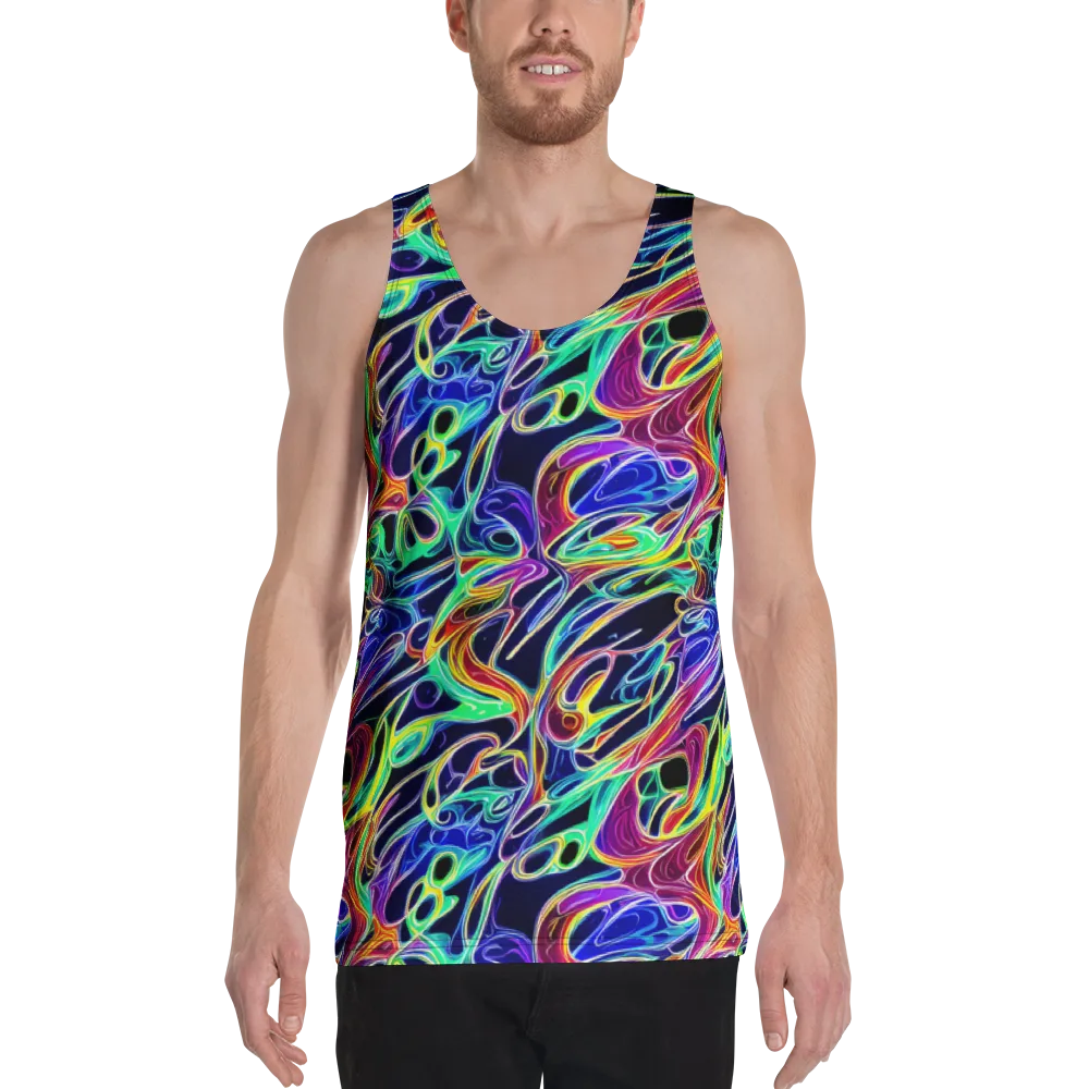 Electric Currents on Men's Tank Top — Front