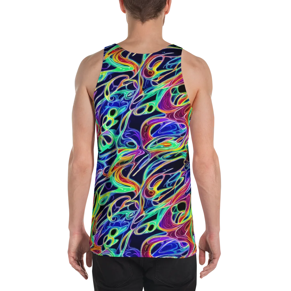 Electric Currents on Men's Tank Top — Back