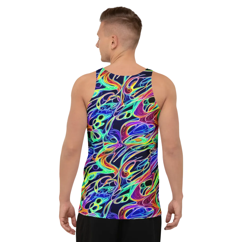 Electric Currents on Men's Tank Top — Back