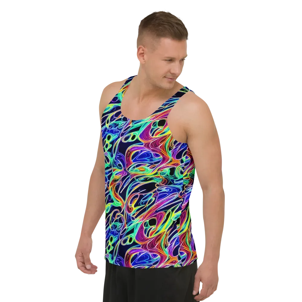 Electric Currents on Men's Tank Top — Left Front