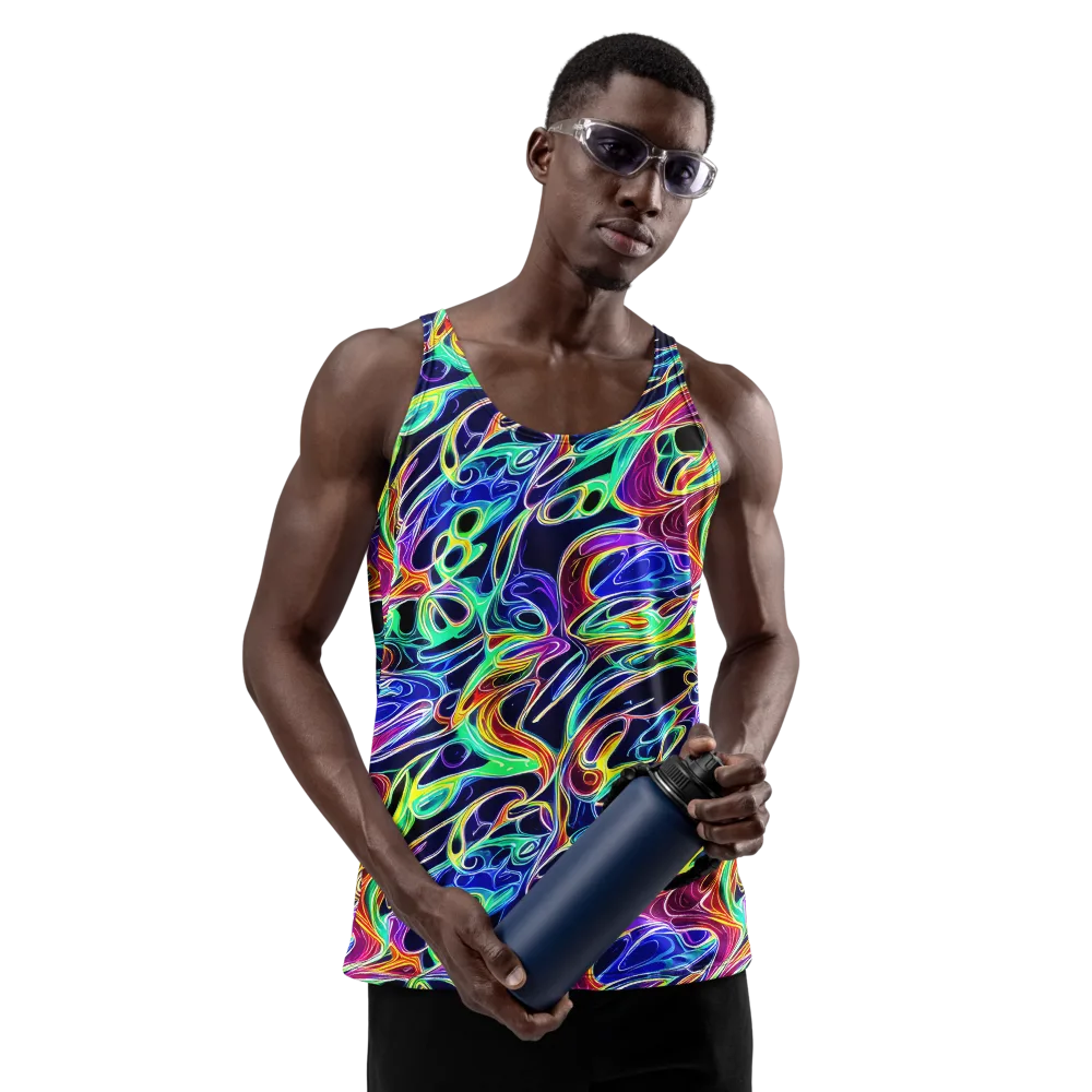 Electric Currents on Men's Tank Top — Front