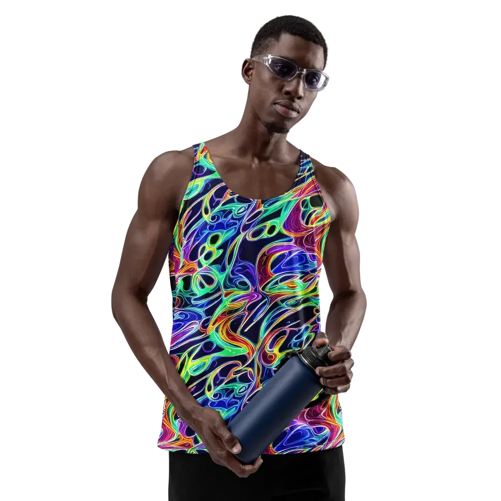 Electric Currents on Men's Tank Top — Front