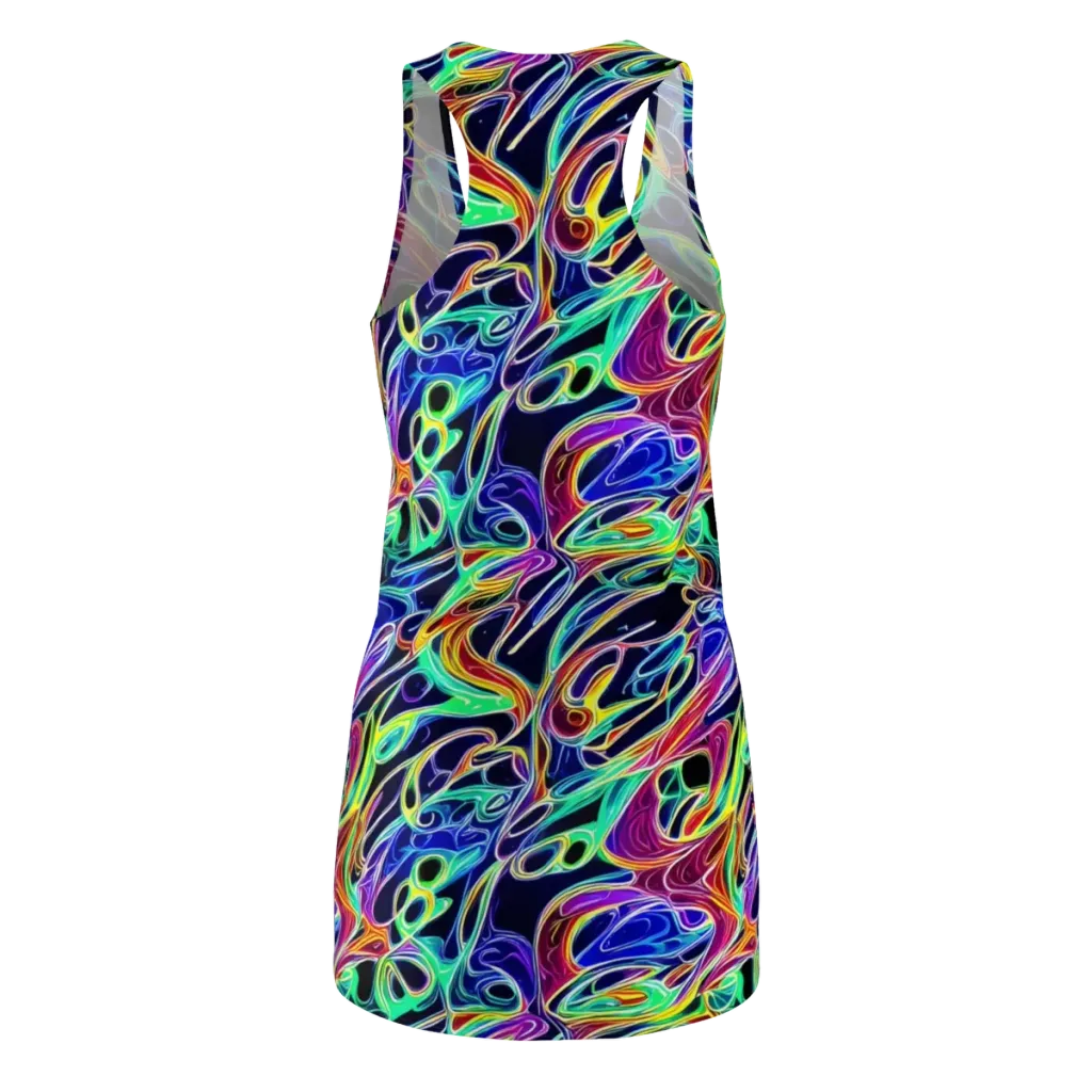 Electric Currents on Racerback Dress — Back
