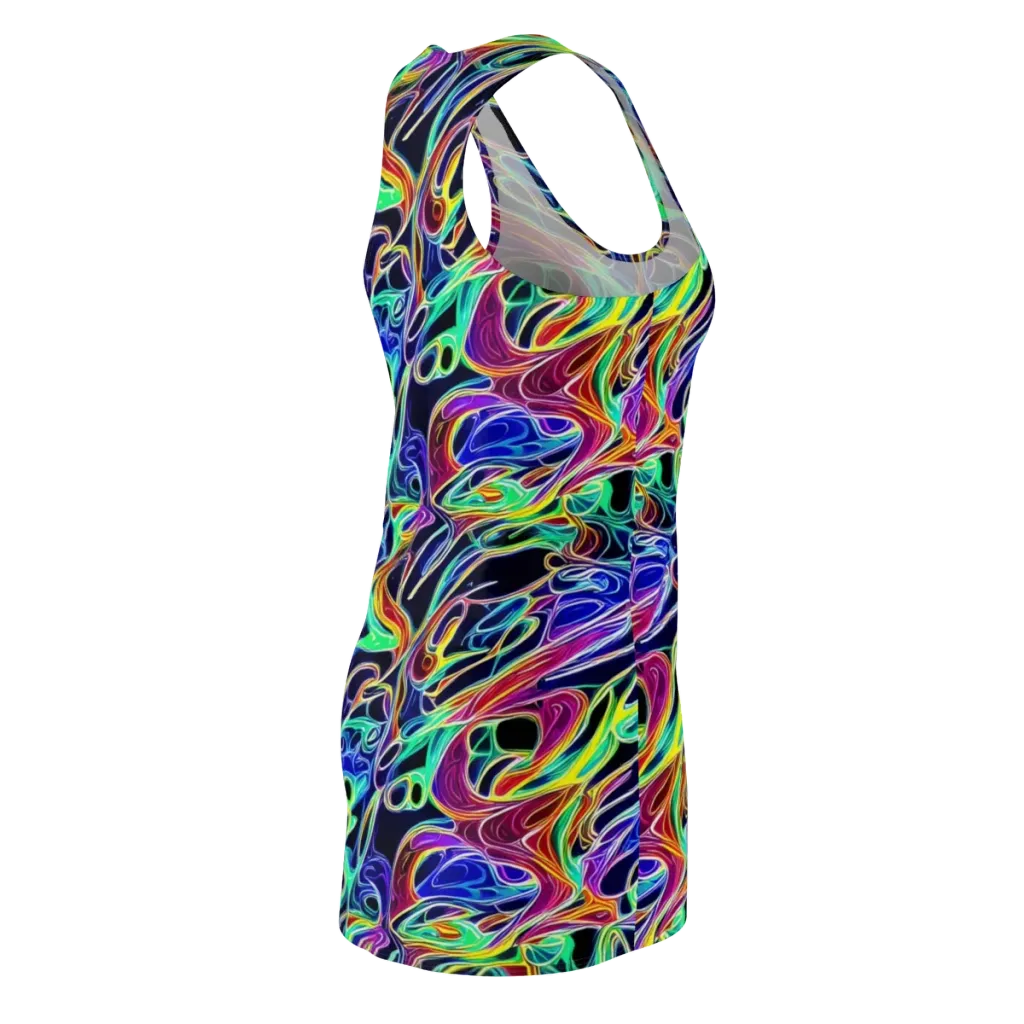 Electric Currents on Racerback Dress — Back Side