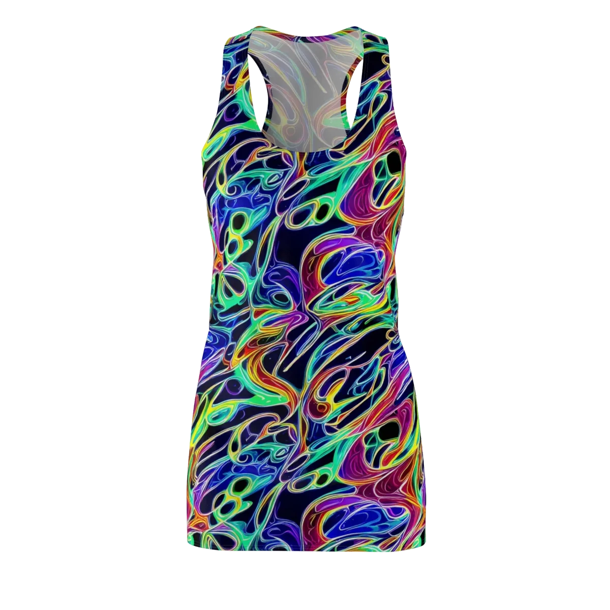 Electric Currents on Racerback Dress — Front