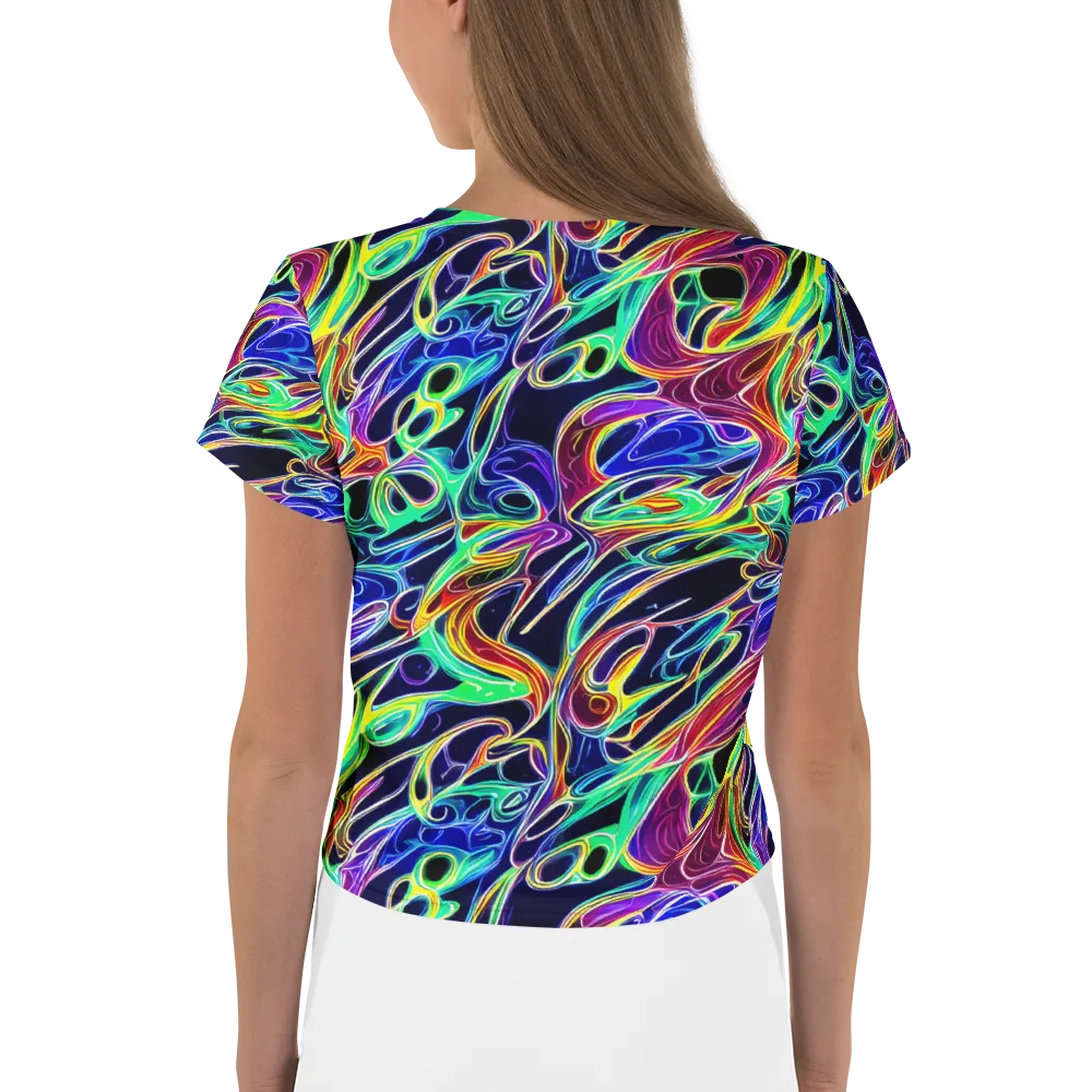 Electric Currents on Crop Tee — Back