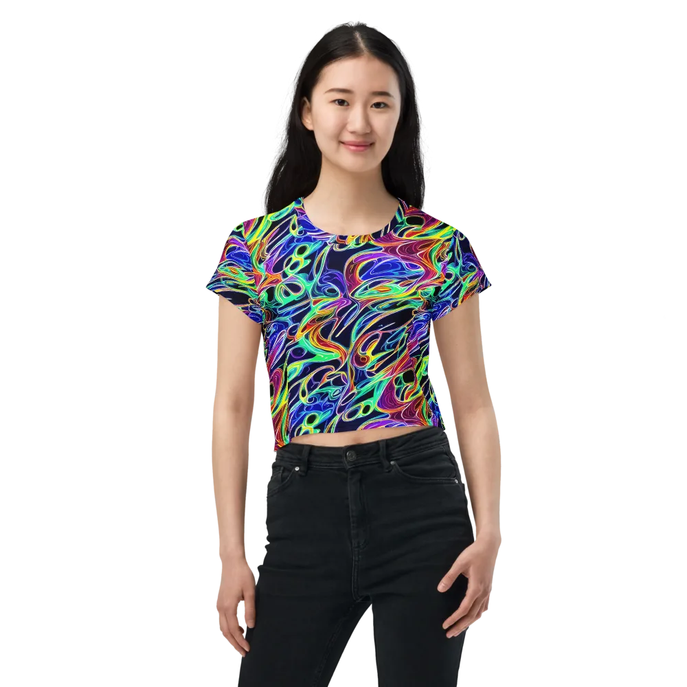 Electric Currents on Crop Tee — Front