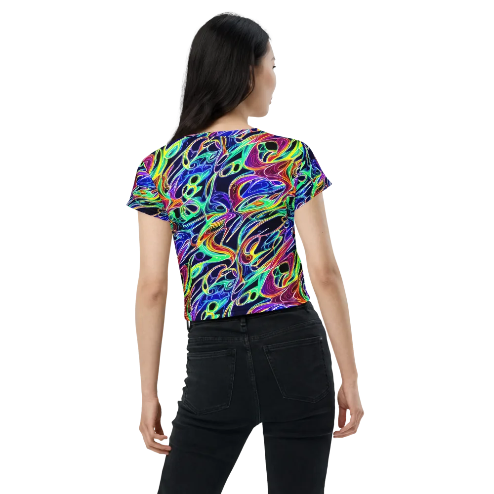 Electric Currents on Crop Tee — Back