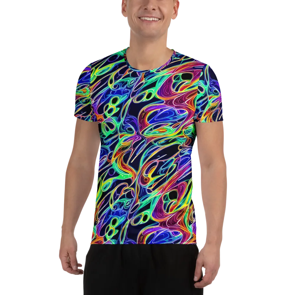 Electric Currents on Men's Athletic T-Shirt — Front