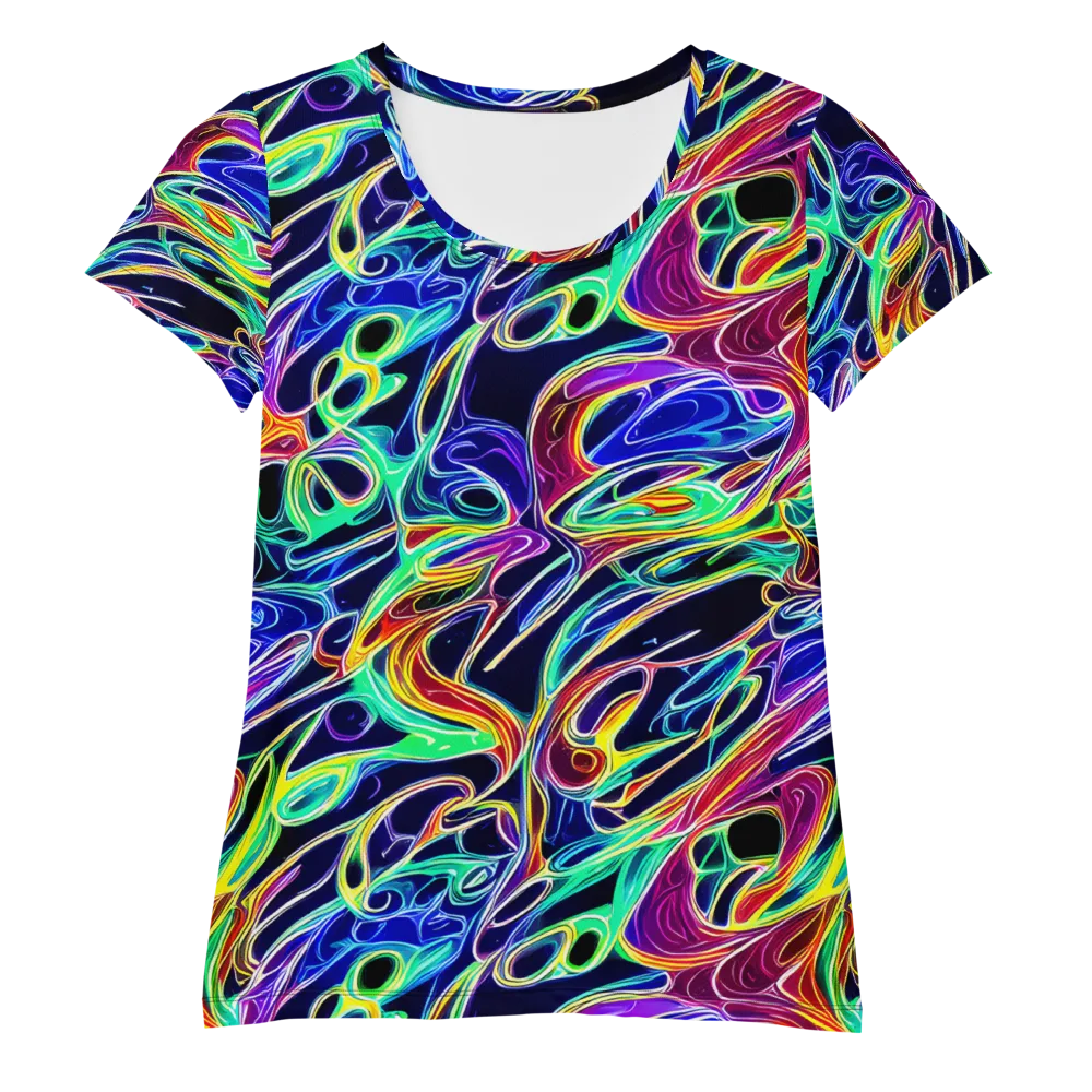Electric Currents on Women's Athletic T-Shirt — Front