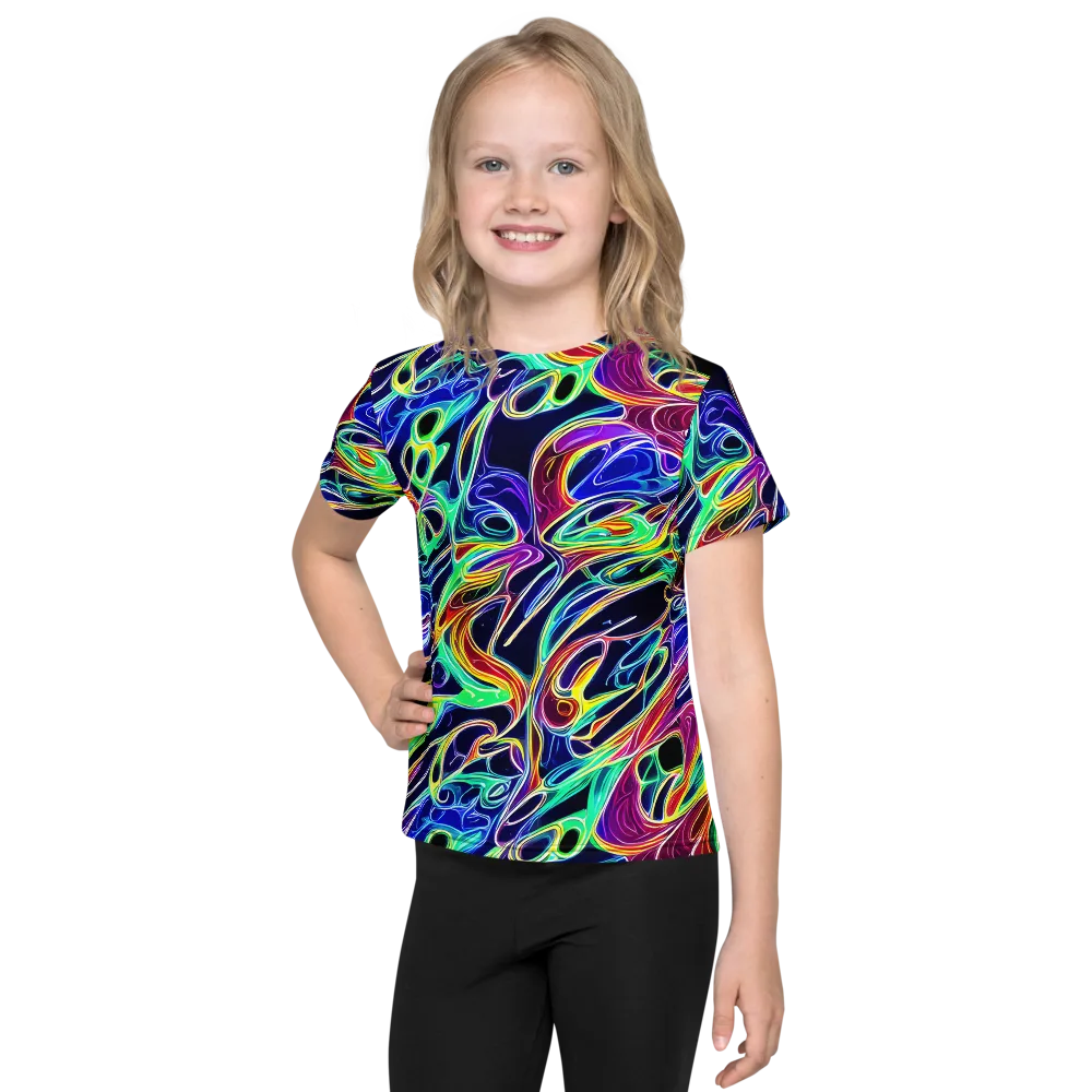 Electric Currents on Kids Crew Neck T-Shirt — Front