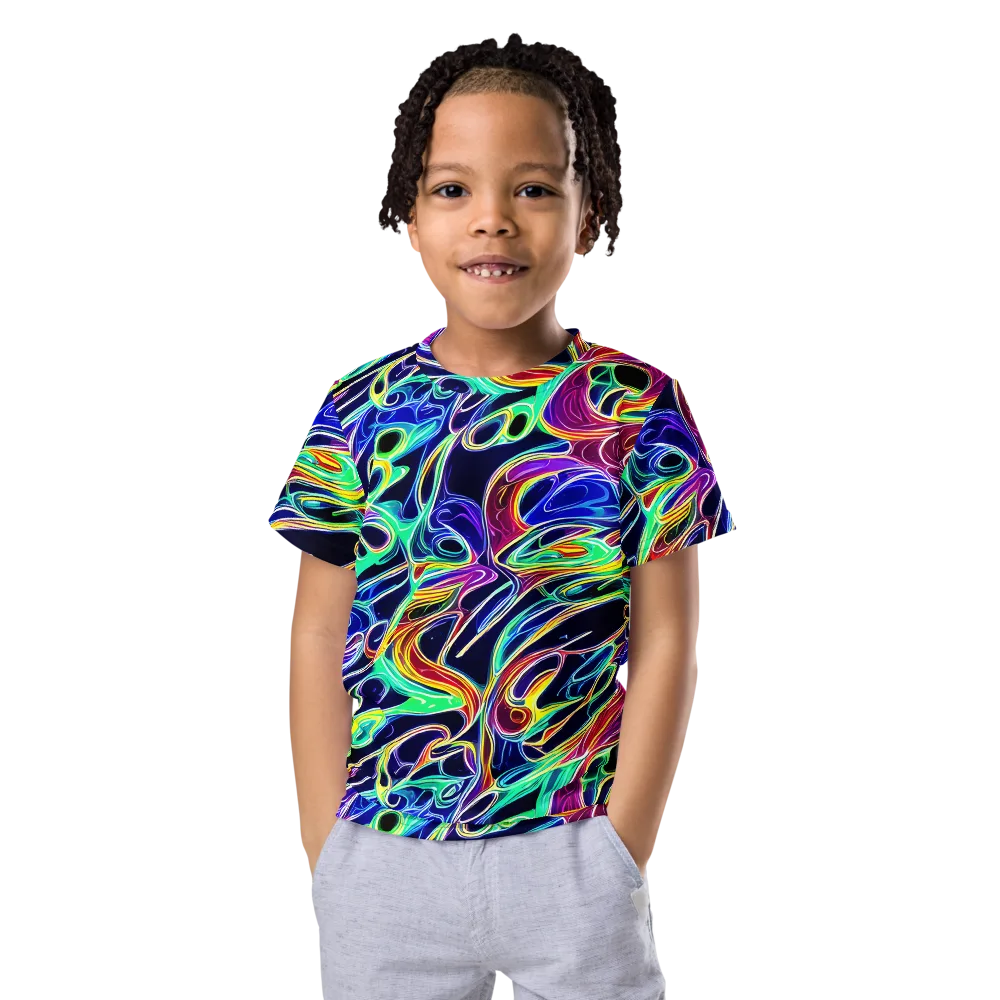 Electric Currents on Kids Crew Neck T-Shirt — Front