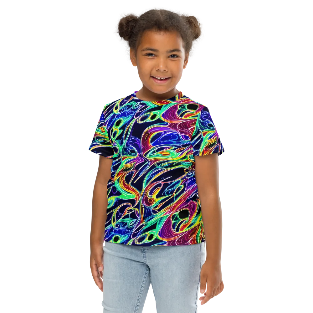 Electric Currents on Kids Crew Neck T-Shirt — Front