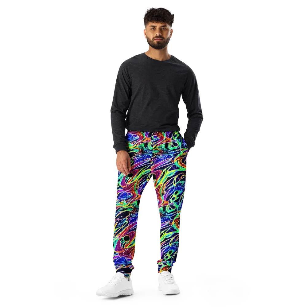 Electric Currents on Men's Joggers — Front
