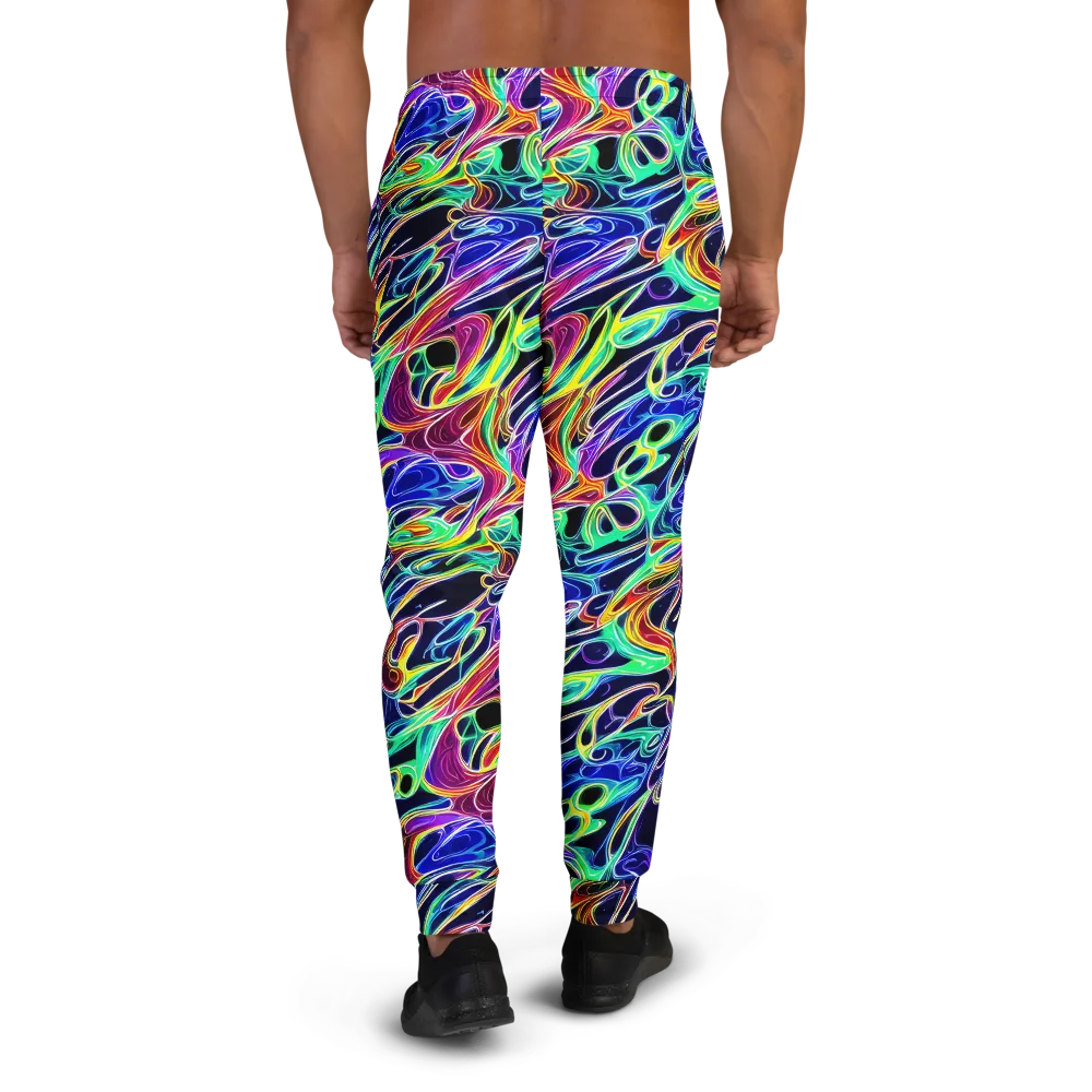 Electric Currents on Men's Joggers — Back
