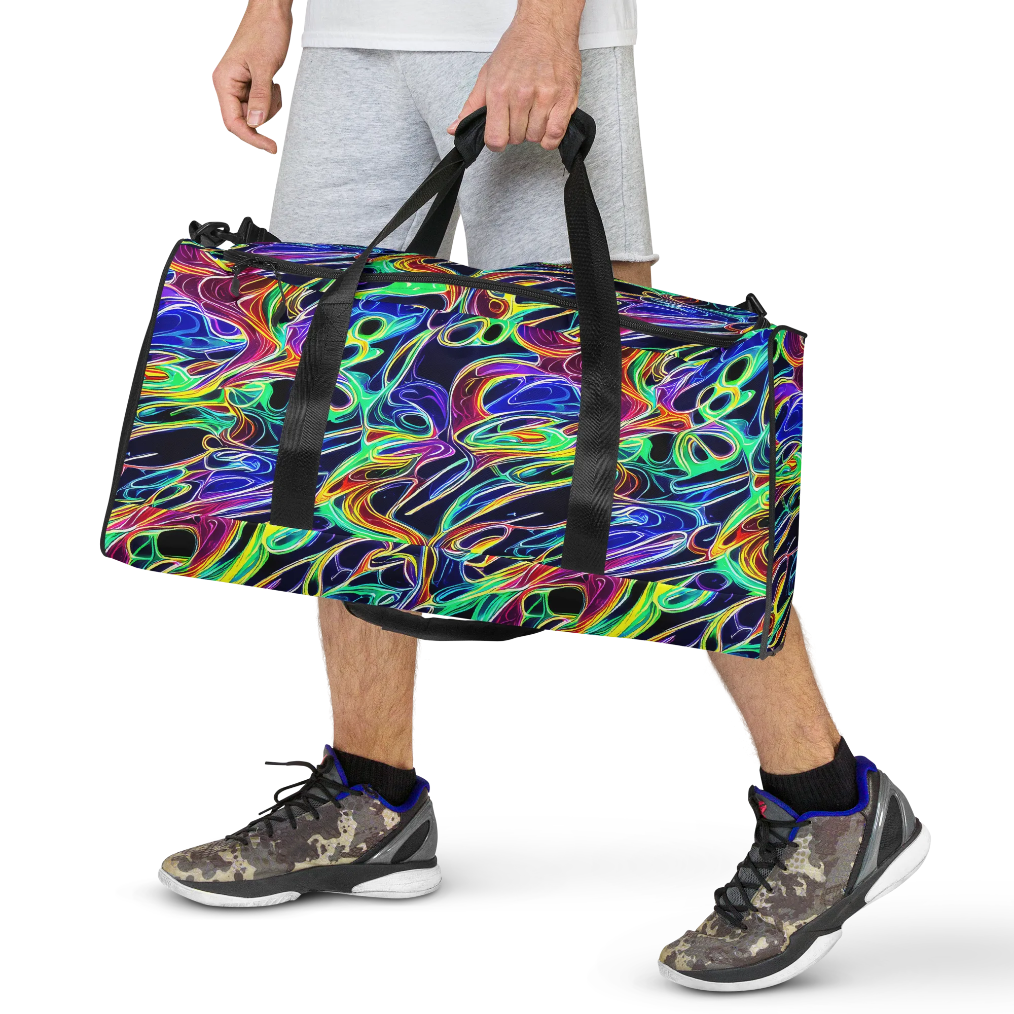 Electric Currents on Duffle Bag — Front