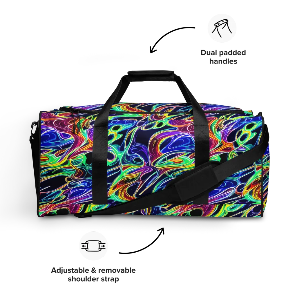Electric Currents on Duffle Bag — Front