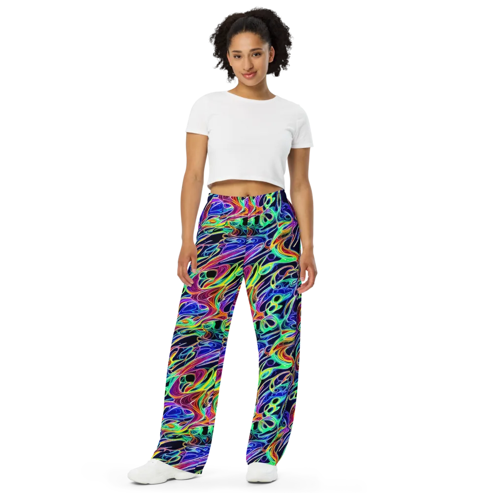 Electric Currents on Wide-Leg Pants — Front