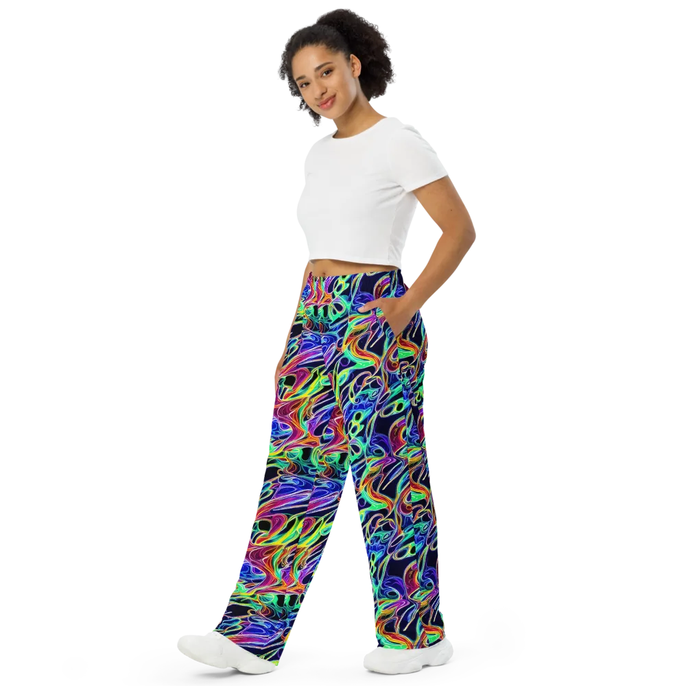 Electric Currents on Wide-Leg Pants — Left Front