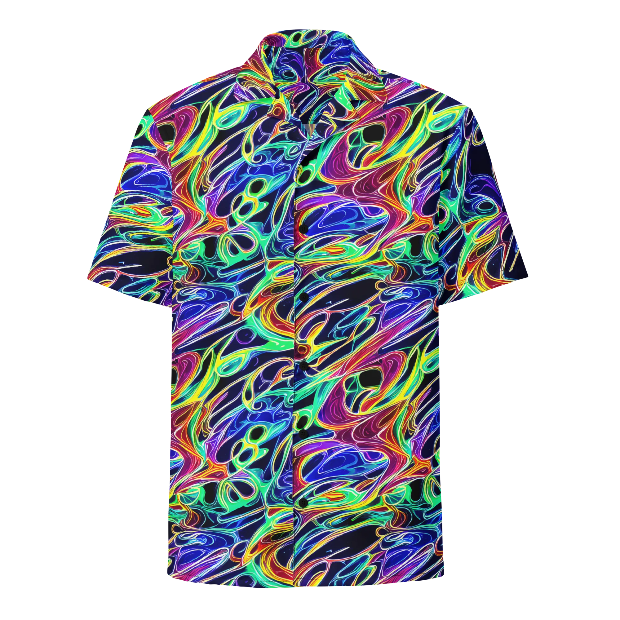 Electric Currents on Button Shirt — Front