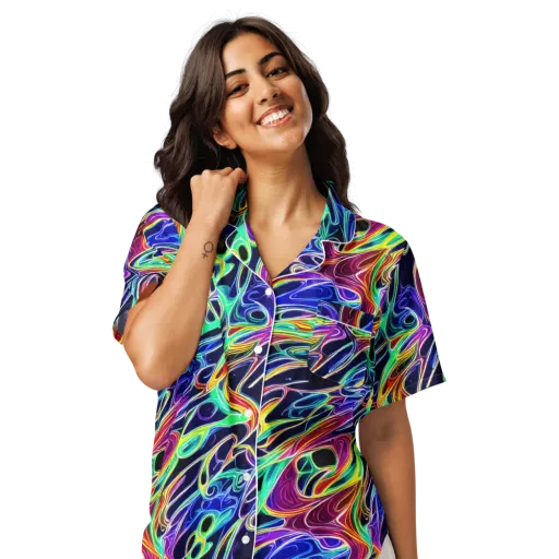 Electric Currents on a Women's Short Sleeve Pajama Top