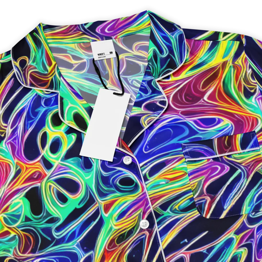 Electric Currents on Women's Short Sleeve Pajama Top — Product details