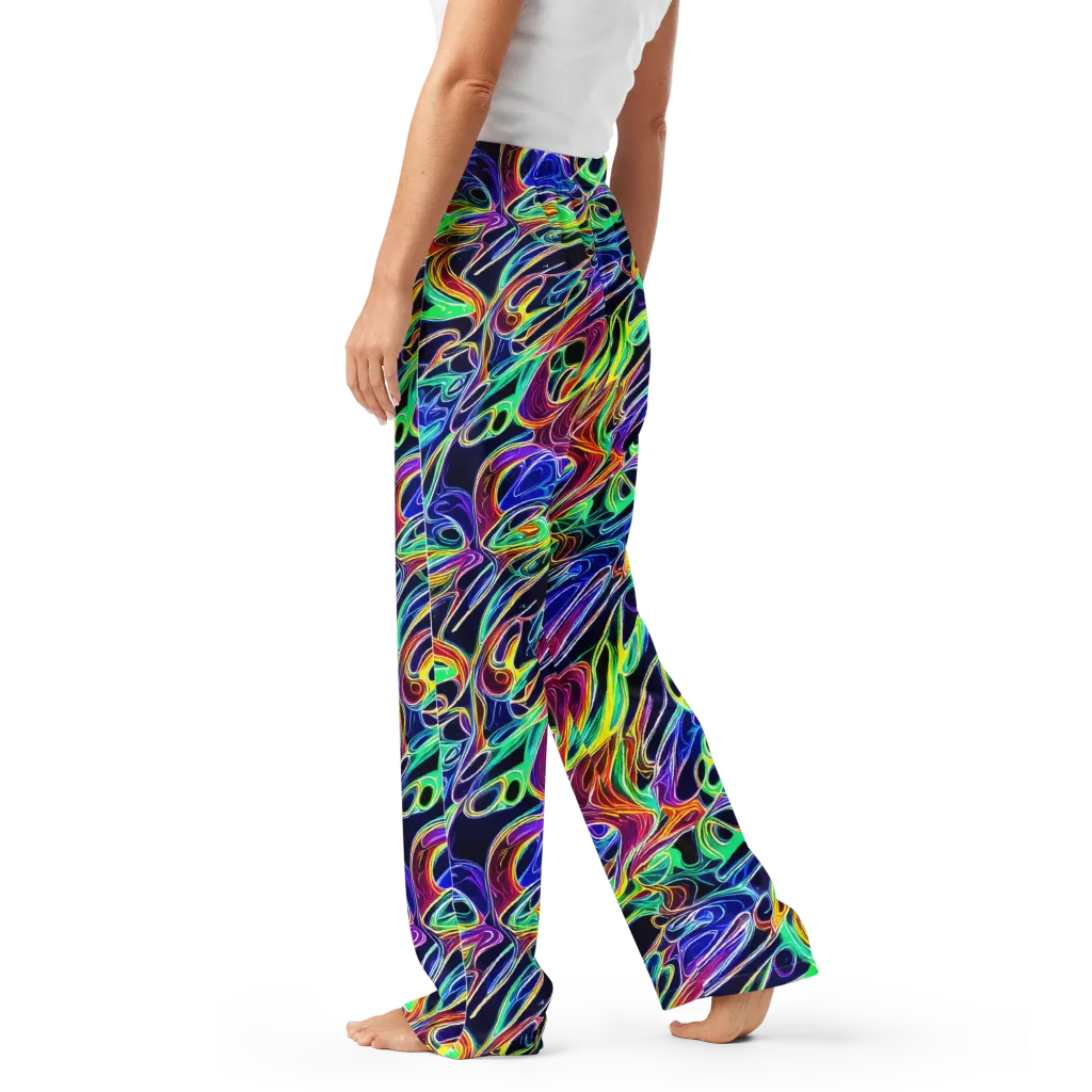 Electric Currents on Women's Pajama Pants — Left