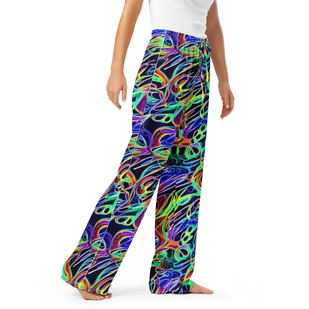Electric Currents on Women's Pajama Pants — Right Front
