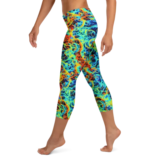 Liquid Frequency on a Capri Leggings