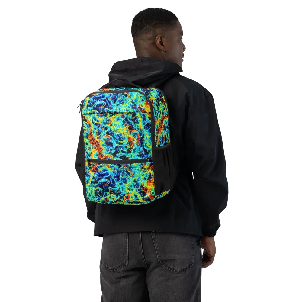Liquid Frequency on Utility Backpack — Back