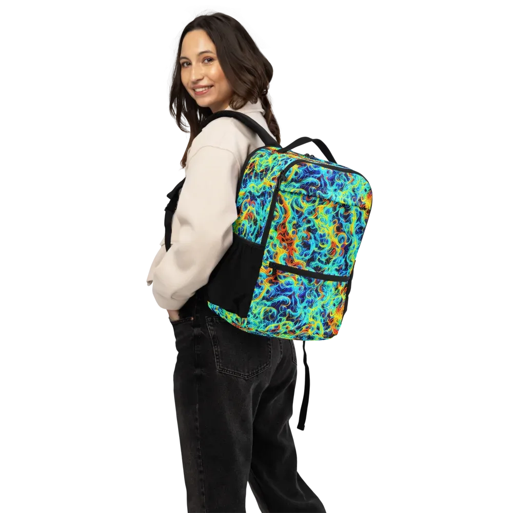 Liquid Frequency on Utility Backpack — Back