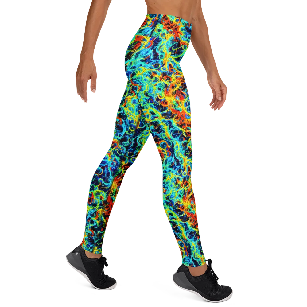 Liquid Frequency on Yoga Leggings — Right