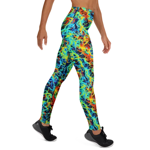Liquid Frequency on a Yoga Leggings